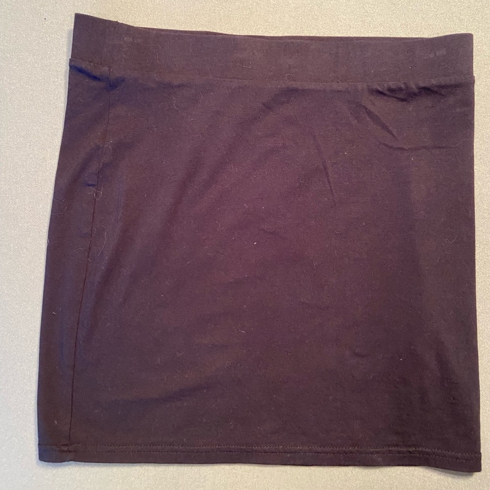 H&M‎ Mini Black cotton skirt, elastic waist, size small